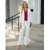 imageBlooming Jelly Womens Blouses Dressy Causal V Neck Pintuck Short Petal Sleeve Business Tops Ladies Summer Trendy Work ShirtCrimson