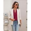 imageBlooming Jelly Womens Blouses Dressy Causal V Neck Pintuck Short Petal Sleeve Business Tops Ladies Summer Trendy Work ShirtCrimson