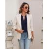 imageBlooming Jelly Womens Blouses Dressy Causal V Neck Pintuck Short Petal Sleeve Business Tops Ladies Summer Trendy Work ShirtNavy Blue