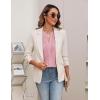 imageBlooming Jelly Womens Blouses Dressy Causal V Neck Pintuck Short Petal Sleeve Business Tops Ladies Summer Trendy Work ShirtPink