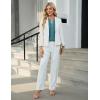 imageBlooming Jelly Womens Blouses Dressy Causal V Neck Pintuck Short Petal Sleeve Business Tops Ladies Summer Trendy Work ShirtTeal