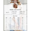 imageBlooming Jelly Womens Button Down Shirts Lace Crochet Dressy Casual Tops 34 Sleeve Work Summer Outfits 2025Black Striped