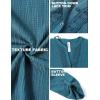 imageBlooming Jelly Womens Button Down Shirts Lace Crochet Dressy Casual Tops 34 Sleeve Work Summer Outfits 2025Blue Green
