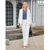 imageBlooming Jelly Womens Button Down Shirts Lace Crochet Dressy Casual Tops 34 Sleeve Work Summer Outfits 2025Grey Blue