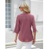 imageBlooming Jelly Womens Button Down Shirts Lace Crochet Dressy Casual Tops 34 Sleeve Work Summer Outfits 2025Pink