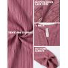 imageBlooming Jelly Womens Button Down Shirts Lace Crochet Dressy Casual Tops 34 Sleeve Work Summer Outfits 2025Pink