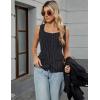 imageBlooming Jelly Womens Button Down Tank Tops Sleeveless Dressy Vest Business Casual Striped Outfits Summer Trendy 2025Black