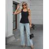 imageBlooming Jelly Womens Button Down Tank Tops Sleeveless Dressy Vest Business Casual Striped Outfits Summer Trendy 2025Black