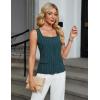 imageBlooming Jelly Womens Button Down Tank Tops Sleeveless Dressy Vest Business Casual Striped Outfits Summer Trendy 2025Dark Cyan