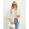 imageBlooming Jelly Womens Dressy Casual Blouses 34 Sleeve V Neck Ruffle Tops Business Ladies Summer 2025 Trendy Work ShirtApricot