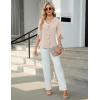 imageBlooming Jelly Womens Dressy Casual Blouses 34 Sleeve V Neck Ruffle Tops Business Ladies Summer 2025 Trendy Work ShirtApricot