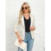 imageBlooming Jelly Womens Dressy Casual Blouses 34 Sleeve V Neck Ruffle Tops Business Ladies Summer 2025 Trendy Work ShirtBlack