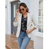 imageBlooming Jelly Womens Dressy Casual Blouses 34 Sleeve V Neck Ruffle Tops Business Ladies Summer 2025 Trendy Work ShirtBlack Floral