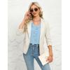 imageBlooming Jelly Womens Dressy Casual Blouses 34 Sleeve V Neck Ruffle Tops Business Ladies Summer 2025 Trendy Work ShirtLight Blue