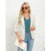 imageBlooming Jelly Womens Dressy Casual Blouses 34 Sleeve V Neck Ruffle Tops Business Ladies Summer 2025 Trendy Work ShirtTeal