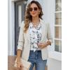 imageBlooming Jelly Womens Dressy Casual Blouses 34 Sleeve V Neck Ruffle Tops Business Ladies Summer 2025 Trendy Work ShirtWhite Floral