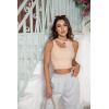 imageBlooming Jelly Womens Ribbed Cropped Tank Tops Sexy Casual High Neck Cut Out Y2k Sleeveless Tops Summer ClothesBeige