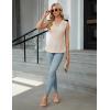 imageBlooming Jelly Womens Summer Tank Tops Dressy Casual Blouses Business Work Outfits Sleeveless Peplum ShirtsApricot