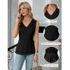 imageBlooming Jelly Womens Summer Tank Tops Dressy Casual Blouses Business Work Outfits Sleeveless Peplum ShirtsBlack