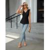 imageBlooming Jelly Womens Summer Tank Tops Dressy Casual Blouses Business Work Outfits Sleeveless Peplum ShirtsBlack