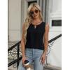 imageBlooming Jelly Womens Tank Tops Dressy Casual Blouse Sleeveless Crewneck Pleated Work Shirt Loose Summer Outfits 2024Black