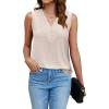 imageBlooming Jelly Womens Tank Tops Dressy Sleeveless Blouses Business Casual Tank Shirts V Neck Cami Summer Basic CamisoleApricot