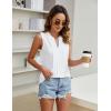 imageBlooming Jelly Womens Tank Tops Dressy Sleeveless Blouses Business Casual Tank Shirts V Neck Cami Summer Basic CamisoleWhite