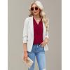 imageBlooming Jelly Womens Tank Tops Dressy Sleeveless Blouses Business Casual Tank Shirts V Neck Cami Summer Basic CamisoleWine Red