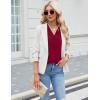 imageBlooming Jelly Womens Tank Tops Dressy Sleeveless Blouses Business Casual Tank Shirts V Neck Cami Summer Basic CamisoleWine Red