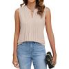 imageBlooming Jelly Womens Tank Tops Dressy Sleeveless Blouses Business Casual Tank Shirts V Neck Cami Summer Basic CamisoleApricot