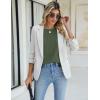 imageBlooming Jelly Women Dressy Casual Tops Business Work Blouses Summer Shirts Short Sleeve Crew Neck Outfits 2025Army Green