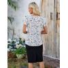 imageBlooming Jelly Women Dressy Casual Tops Business Work Blouses Summer Shirts Short Sleeve Crew Neck Outfits 2025Black Spot