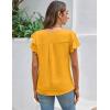 imageBlooming Jelly Women Dressy Casual Tops Business Work Blouses Summer Shirts Short Sleeve Crew Neck Outfits 2025Light Yellow