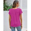 imageBlooming Jelly Women Dressy Casual Tops Business Work Blouses Summer Shirts Short Sleeve Crew Neck Outfits 2025Orchid