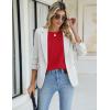 imageBlooming Jelly Women Dressy Casual Tops Business Work Blouses Summer Shirts Short Sleeve Crew Neck Outfits 2025Red
