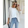 imageBlooming Jelly Women Dressy Casual Tops Business Work Blouses Summer Shirts Short Sleeve Crew Neck Outfits 2025White