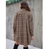 imageBlooming Jelly Womens Button Down Flannel Shirts Plaid Shacket Long Sleeve Collared Long Jacket CoatsSienna Plaid