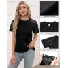 imageBlooming Jelly Womens Dressy Casual Blouses Short Sleeve Summer Shirts Business Work Tops Trendy OutfitsBlack