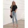 imageBlooming Jelly Womens Dressy Casual Blouses Short Sleeve Summer Shirts Business Work Tops Trendy OutfitsBlack