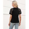 imageBlooming Jelly Womens Dressy Casual Blouses Short Sleeve Summer Shirts Business Work Tops Trendy OutfitsBlack