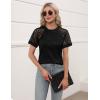 imageBlooming Jelly Womens Dressy Casual Blouses Short Sleeve Summer Shirts Business Work Tops Trendy OutfitsBlack