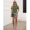 imageBlooming Jelly Womens Dressy Casual Blouses Short Sleeve Summer Shirts Business Work Tops Trendy OutfitsGreen