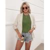 imageBlooming Jelly Womens Dressy Casual Blouses Short Sleeve Summer Shirts Business Work Tops Trendy OutfitsGreen