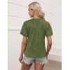 imageBlooming Jelly Womens Dressy Casual Blouses Short Sleeve Summer Shirts Business Work Tops Trendy OutfitsGreen