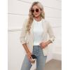 imageBlooming Jelly Womens Dressy Casual Blouses Short Sleeve Summer Shirts Business Work Tops Trendy OutfitsWhite