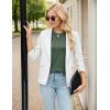 imageBlooming Jelly Womens Dressy Casual Blouses Short Sleeve Waffle Knit Pleated Business Tops Ladies Summer Trendy Work ShirtsArmy Green