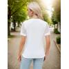 imageBlooming Jelly Womens Dressy Casual Blouses Short Sleeve Waffle Knit Pleated Business Tops Ladies Summer Trendy Work ShirtsWhite