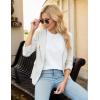 imageBlooming Jelly Womens Dressy Casual Blouses Short Sleeve Waffle Knit Pleated Business Tops Ladies Summer Trendy Work ShirtsWhite