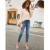 imageBlooming Jelly Womens Dressy Casual Tops Business Long Sleeve Shirts Black Work Blouses Fall Fashion 2024Apricot