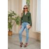 imageBlooming Jelly Womens Dressy Casual Tops Business Long Sleeve Shirts Black Work Blouses Fall Fashion 2024Army Green